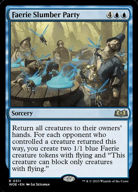Faerie Slumber Party, Magic card WOE 311 — Wilds of Eldraine set