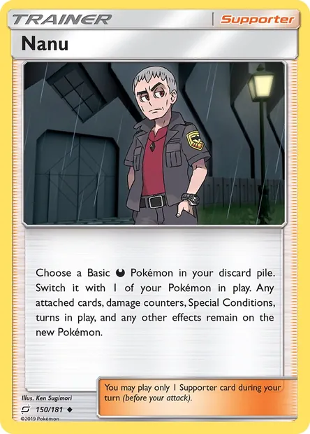 Nanu, Pokémon card TEU 150 — Team Up set