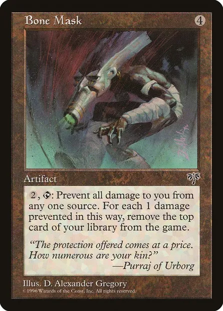 Bone Mask, Magic card MIR 295 — Mirage set