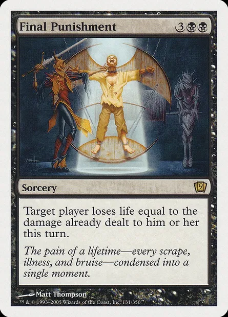 Final Punishment, Magic card 9ED 131 — Ninth Edition set