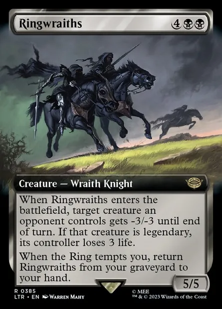 Ringwraiths, Magic card LTR 385 — The Lord of the Rings: Tales of Middle-earth set