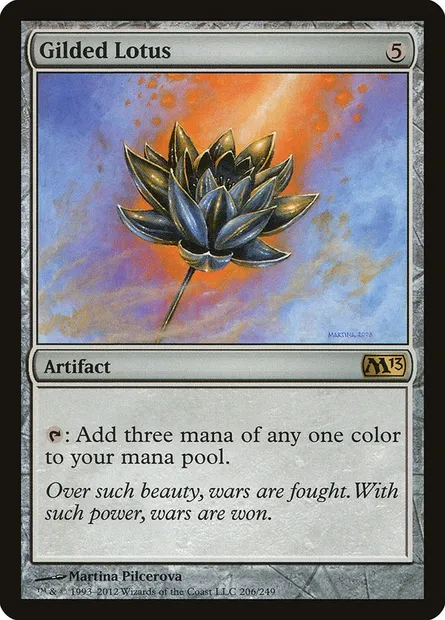 Gilded Lotus, Magic card M13 206 — Magic 2013 set