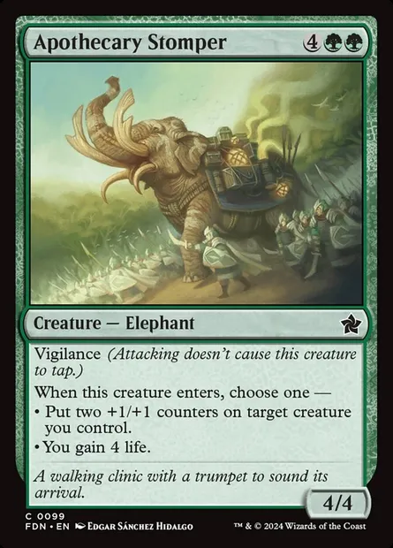 Apothecary Stomper, Magic card FDN 99 — Foundations set