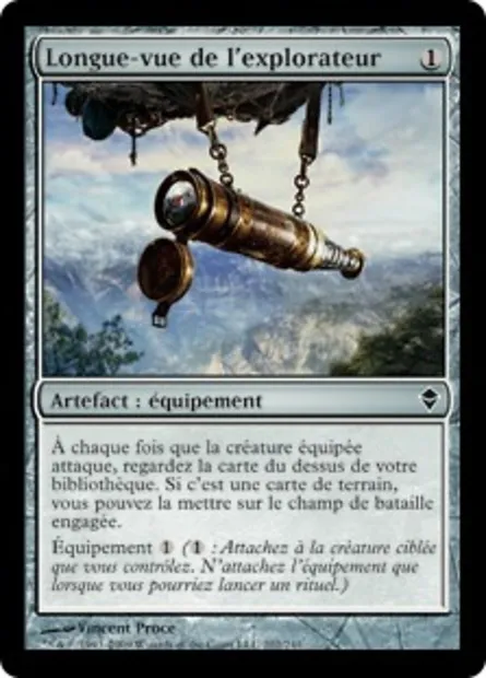 Longue-vue de l'explorateur, carte Magic ZEN 202 — extension Zendikar
