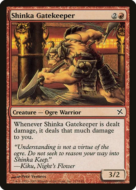 Shinka Gatekeeper, Magic card BOK 117 — Betrayers of Kamigawa set