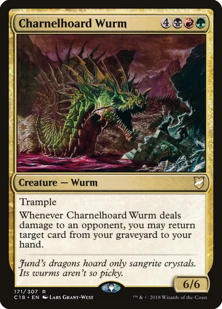 Charnelhoard Wurm, Magic card C18 171 — Commander 2018 set