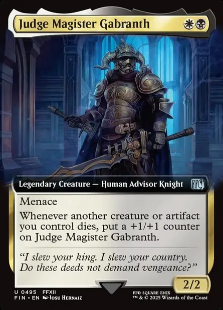 Judge Magister Gabranth, Magic card FIN 495 — Final Fantasy set