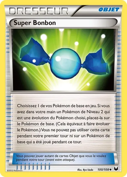 Super Bonbon, carte Pokémon DEX 100 — extension Explorateurs Obscurs
