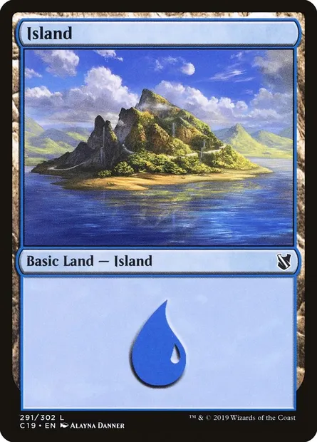 Island, Magic card C19 291 — Commander 2019 set
