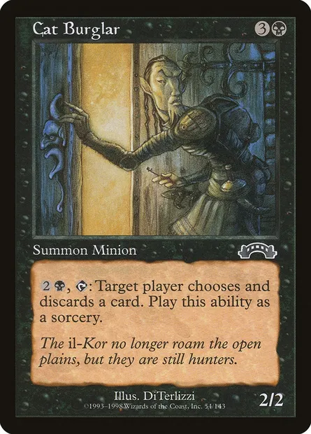 Cat Burglar, Magic card EXO 54 — Exodus set