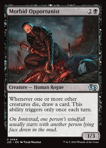 Morbid Opportunist, Magic card J25 464 — Foundations Jumpstart set