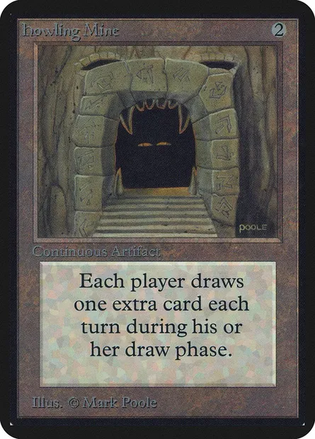 Howling Mine, Magic card LEA 247 — Limited Edition Alpha set