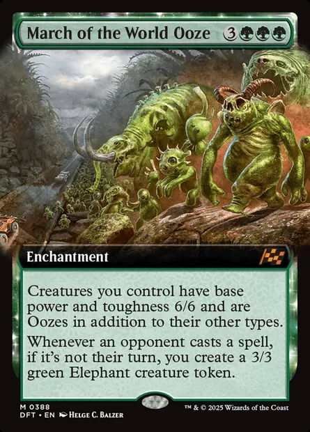 March of the World Ooze, Magic card DFT 388 — Aetherdrift set