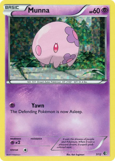 Munna, Pokémon card MCD11 7 — McDonald's Collection 2011 set