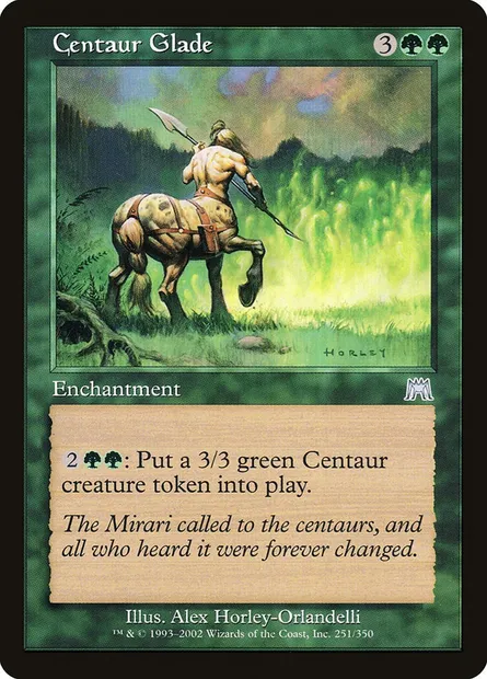 Centaur Glade, Magic card ONS 251 — Onslaught set