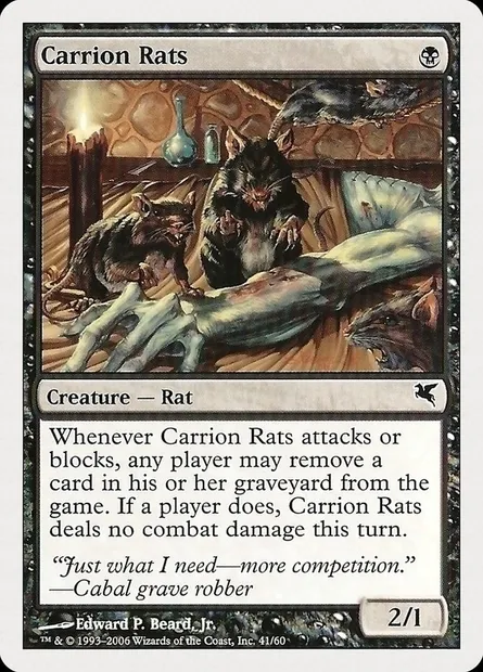 Carrion Rats, Magic card PHUK 41 — Hachette UK set