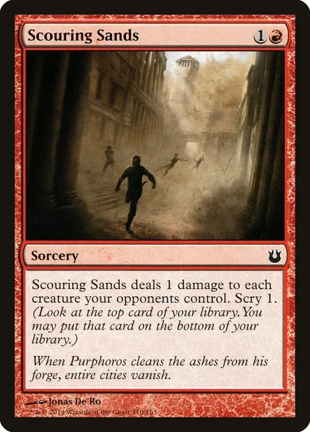 Scouring Sands, Magic card BNG 110 — Born of the Gods set