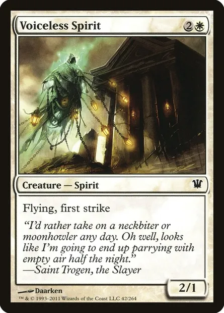 Voiceless Spirit, Magic card ISD 42 — Innistrad set