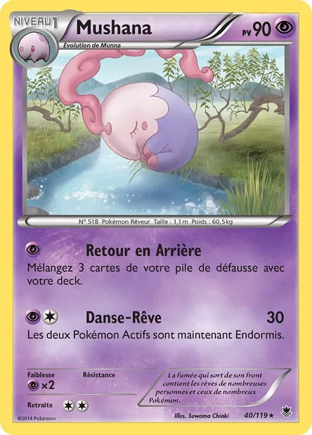 Mushana, carte Pokémon PHF 40 — extension Vigueur Spectrale