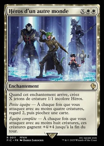 Héros d'un autre monde, carte Magic FIC 11 — extension Final Fantasy Commander