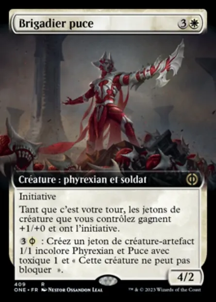 Brigadier puce, carte Magic ONE 409 — extension Tous Phyrexians