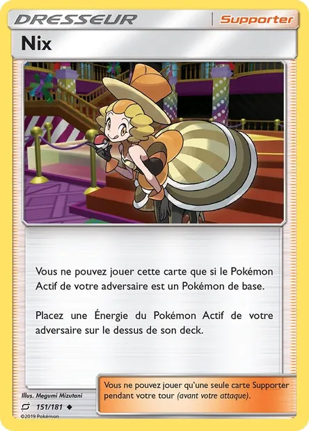 Nix, carte Pokémon TEU 151 — extension Duo de Choc