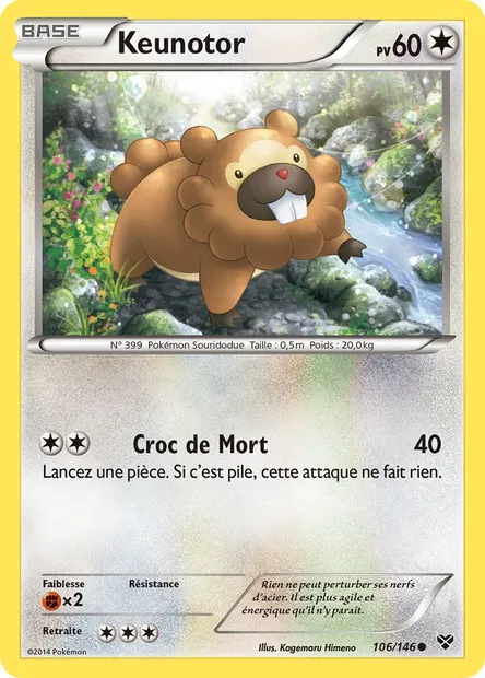 Keunotor, carte Pokémon XY 106 — extension XY