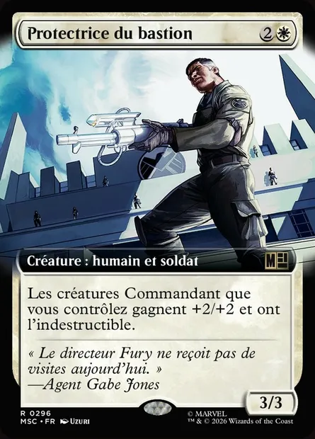 Protectrice du bastion, carte Magic MSC 296 — extension Marvel Super Heroes Commander