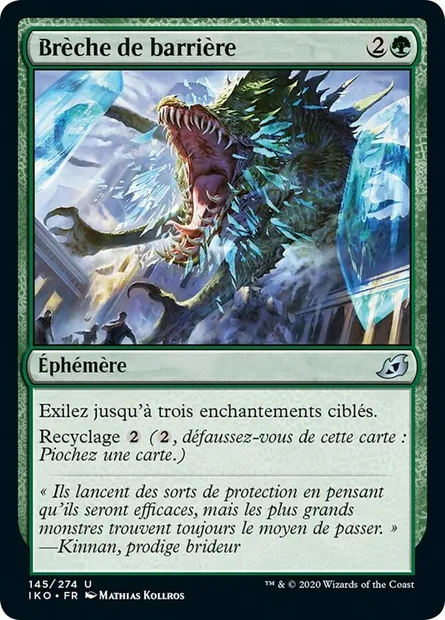 Brèche de barrière, carte Magic IKO 145 — extension Ikoria: Lair of Behemoths