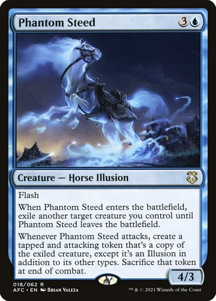 Phantom Steed, Magic card AFC 18 — Forgotten Realms Commander set