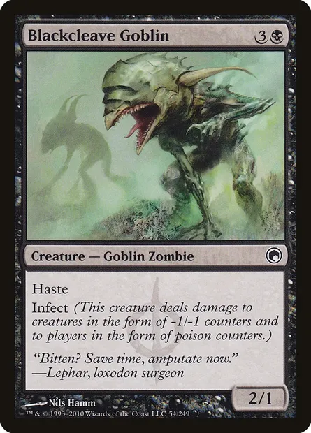 Blackcleave Goblin, Magic card SOM 54 — Scars of Mirrodin set
