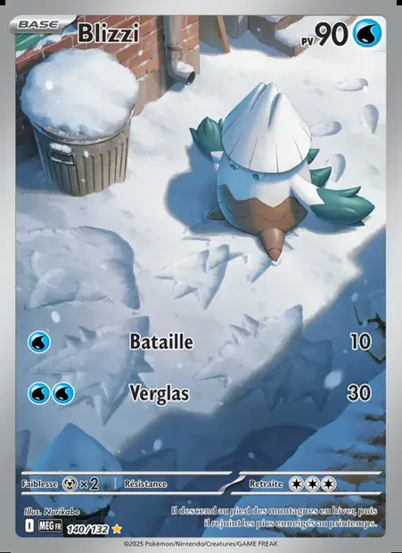 Blizzi, carte Pokémon MEG 140 — extension Méga-Évolution