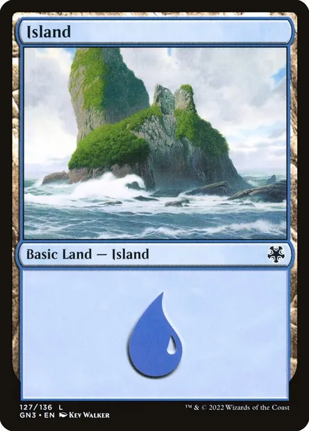 Island, Magic card GN3 127 — Game Night: Free-for-All set