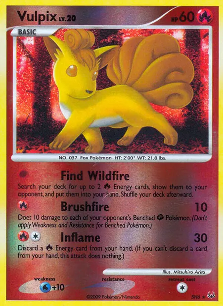 Vulpix, Pokémon card PL SH6 — Platinum set