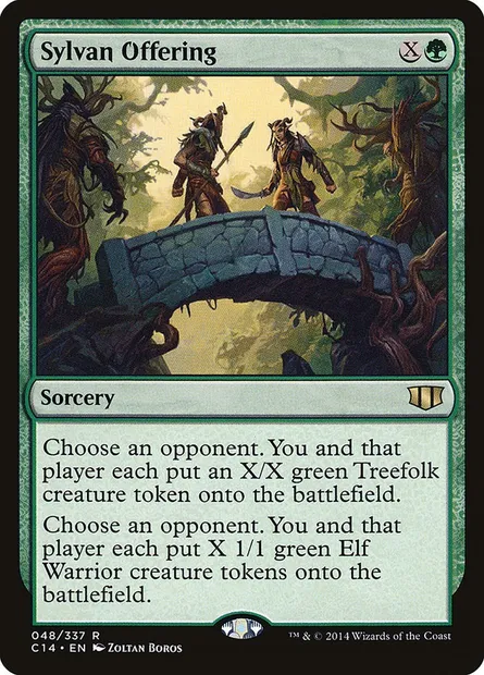 Sylvan Offering, Magic card C14 48 — Commander 2014 set