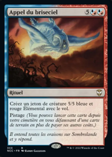 Appel du briseciel, carte Magic NCC 333 — extension New Capenna Commander