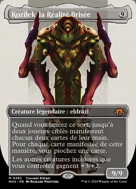 Kozilek, la Réalité Brisée, carte Magic MH3 382 — extension Modern Horizons 3