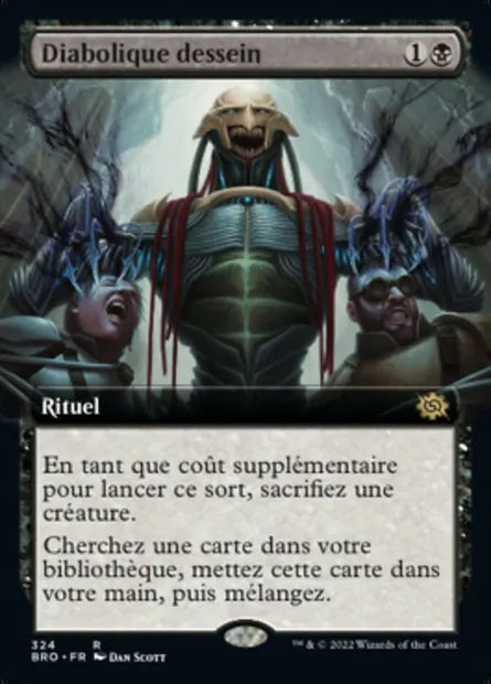 Diabolique dessein, carte Magic BRO 324 — extension La Guerre Fratricide