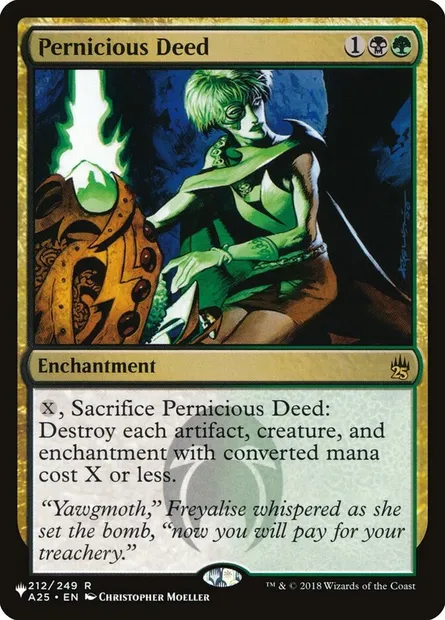 Pernicious Deed, Magic card PLST A25-212 — The List set