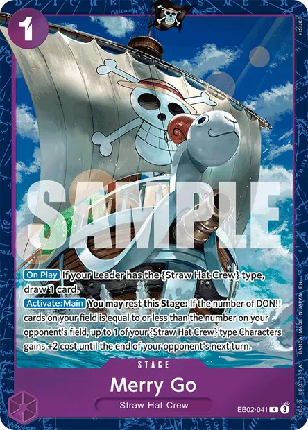 Merry Go, One Piece card EB02-041 — Anime 25th Collection set