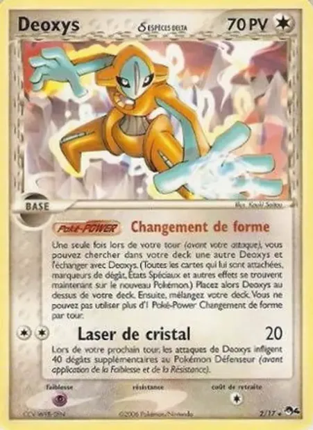 Deoxys δ, carte Pokémon P4 2 — extension POP Série 4