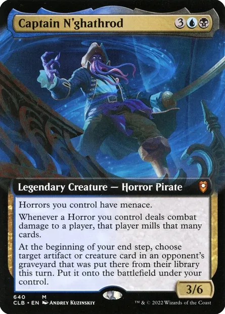 Captain N'ghathrod, Magic card CLB 640 — Commander Legends: Battle for Baldur's Gate set