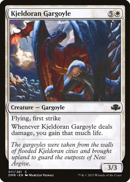 Kjeldoran Gargoyle, Magic card DMR 11 — Dominaria Remastered set