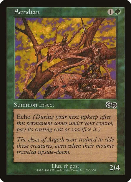 Acridien, carte Magic USG 230 — extension Epopée d'Urza