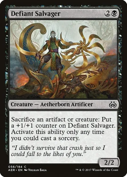 Defiant Salvager, Magic card AER 56 — Aether Revolt set