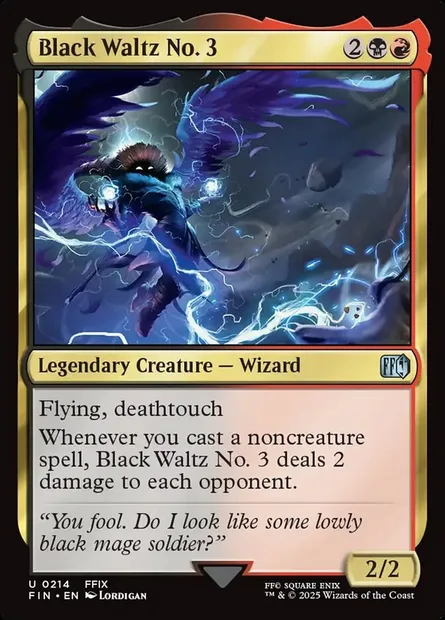 Black Waltz No. 3, Magic card FIN 214 — Final Fantasy set