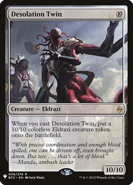 Desolation Twin, Magic card PLST BFZ-6 — The List set