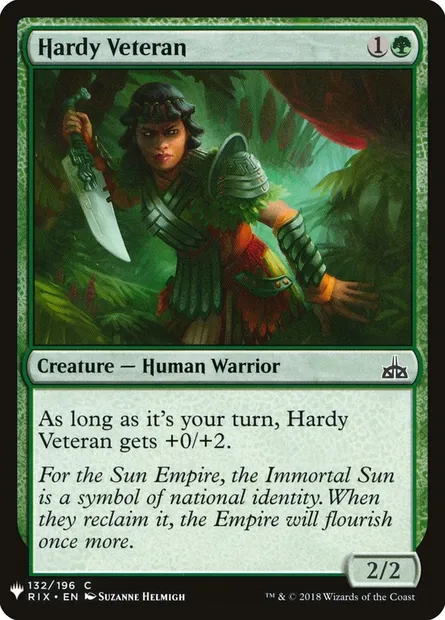Vétérane endurcie, carte Magic PLST RIX-132 — extension The List