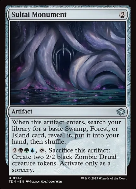 Sultai Monument, Magic card TDM 247 — Tarkir: Dragonstorm set