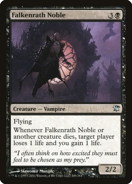 Falkenrath Noble, Magic card ISD 100 — Innistrad set